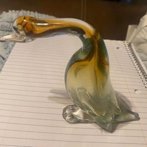 Murano glass goose